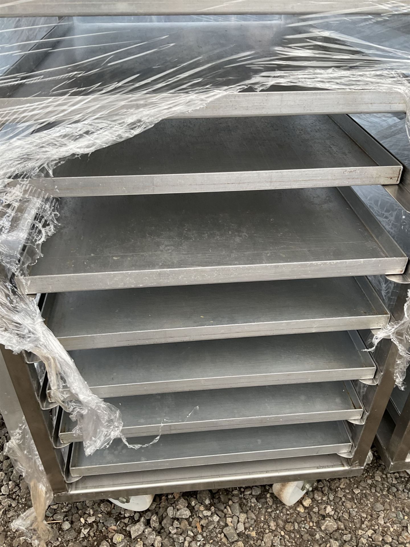 Stainless steel commercial tray rack trolley - Image 2 of 3