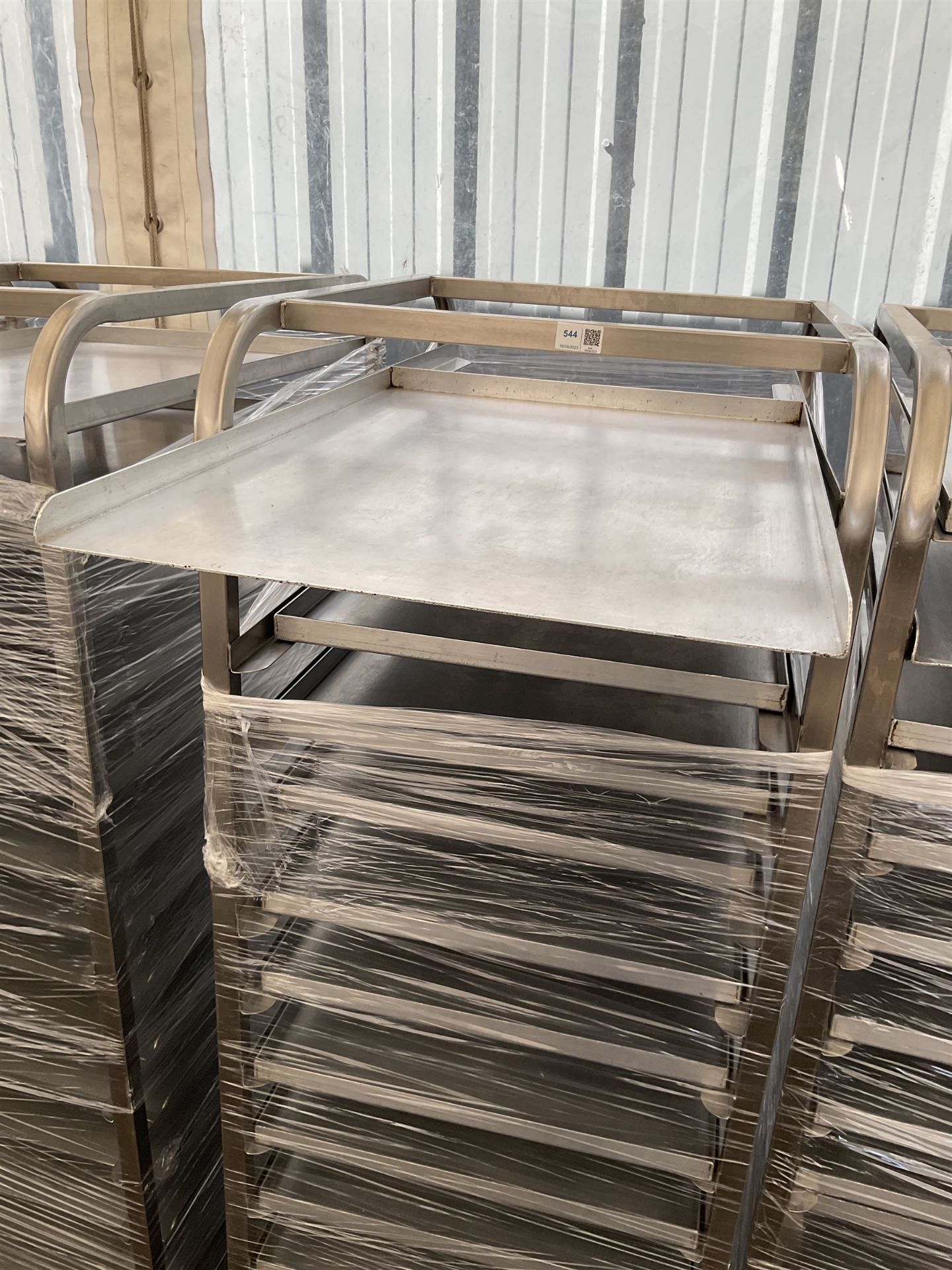 Stainless steel commercial tray rack trolley - Image 3 of 3