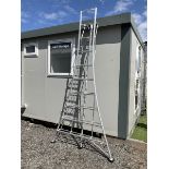 Aluminium Tripod platform ladder - THIS LOT IS TO BE COLLECTED BY APPOINTMENT FROM DUGGLEBY STORAGE