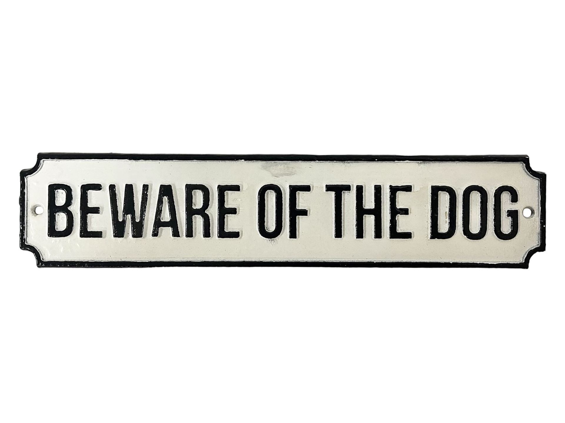 Cast Iron 'Beware of the Dog' sign