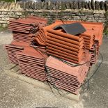 Quantity of terracotta roofing tiles on one pallet - THIS LOT IS TO BE VIEWED AND COLLECTED BY APPOI