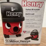 Numatic Henry vacuum cleaner boxed with accessories - THIS LOT IS TO BE COLLECTED BY APPOINTMENT FR