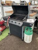 Nimbus 4 burner gas BBQ with gas bottle - THIS LOT IS TO BE COLLECTED BY APPOINTMENT FROM DUGGLEBY