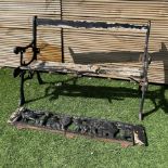 Cast iron child's garden bench