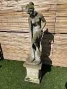 Cast stone garden statue figure - THIS LOT IS TO BE COLLECTED BY APPOINTMENT FROM DUGGLEBY STORAGE