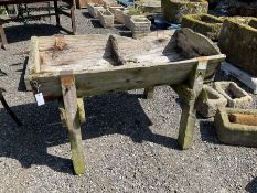 19th century weathered cow feeder trough - THIS LOT IS TO BE COLLECTED BY APPOINTMENT FROM DUGGLEBY