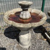 Cast Stone fountain with water feature - THIS LOT IS TO BE COLLECTED BY APPOINTMENT FROM DUGGLEBY S