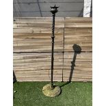 Cast iron black painted street lamp converted in to floor lamp - THIS LOT IS TO BE COLLECTED BY APP