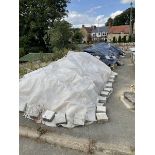 Large quantity of medium walling stone - in three piles under three covers - THIS LOT IS TO BE VIEWE