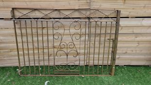 Large wrought iron gate - THIS LOT IS TO BE COLLECTED BY APPOINTMENT FROM DUGGLEBY STORAGE
