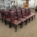 15 x high back faux leather dining chairs - THIS LOT IS TO BE COLLECTED BY APPOINTMENT FROM DUGGLEBY