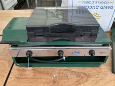 Parker two burner foldable gas stove and scafell rock gas camping stove - THIS LOT IS TO BE COLLECTE