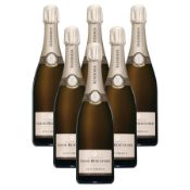 Six Bottles of Louis Roederer Brut Premier Champagne. Striking a perfect balance between youthful