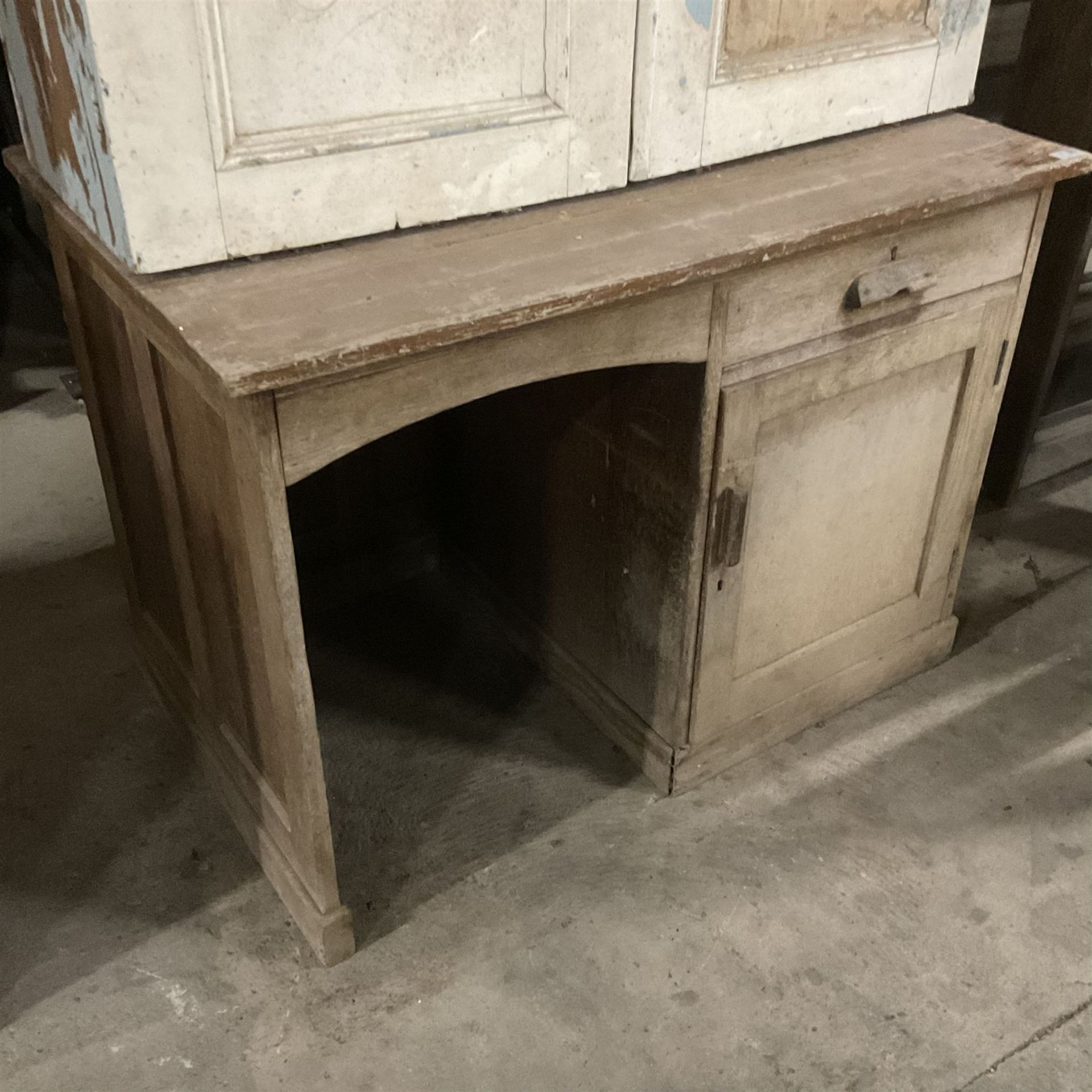 20th century oak pedestal desk