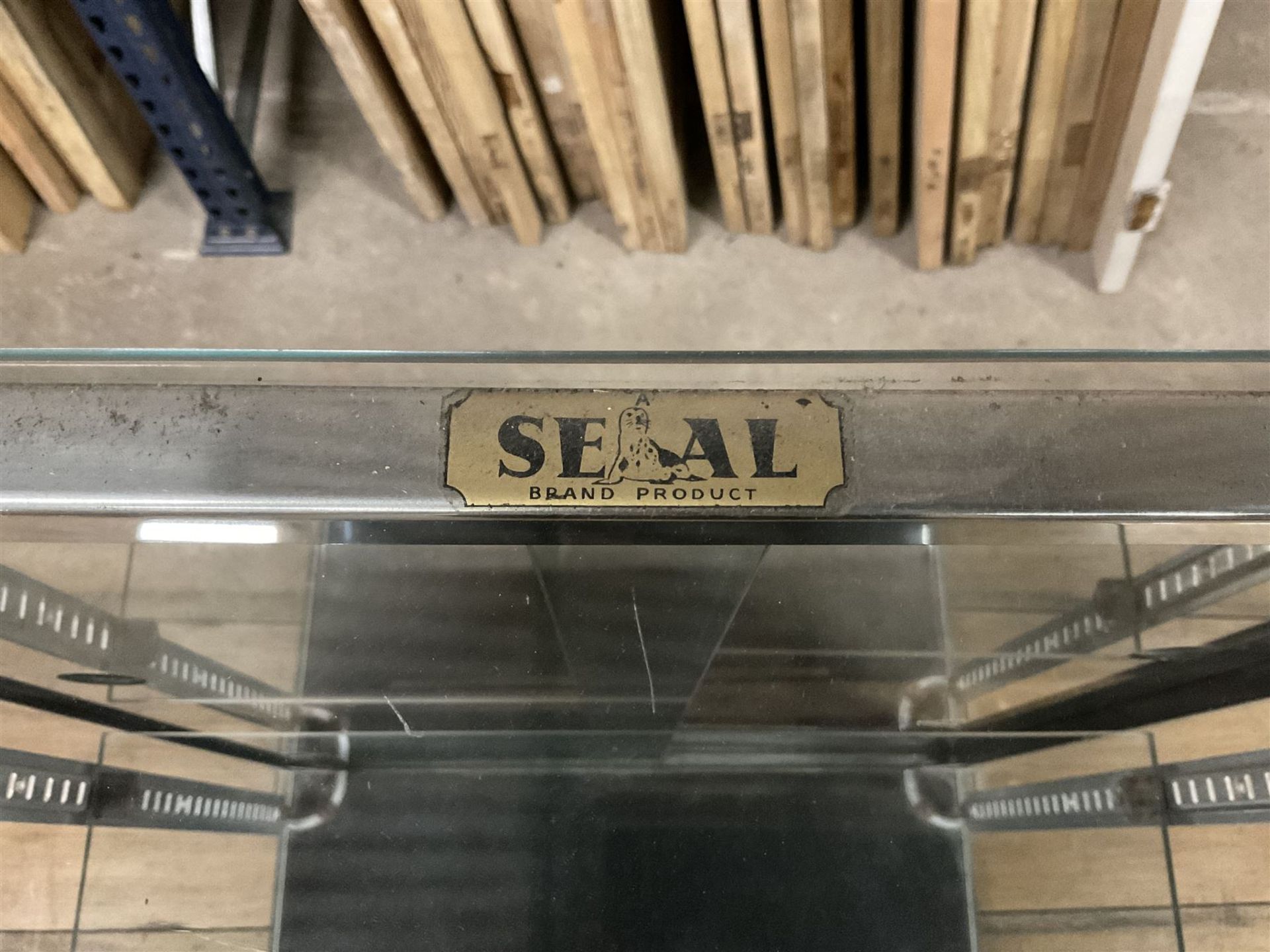 Seal Brand Products - early 20th century glazed shop countertop display cabinet - Image 2 of 6