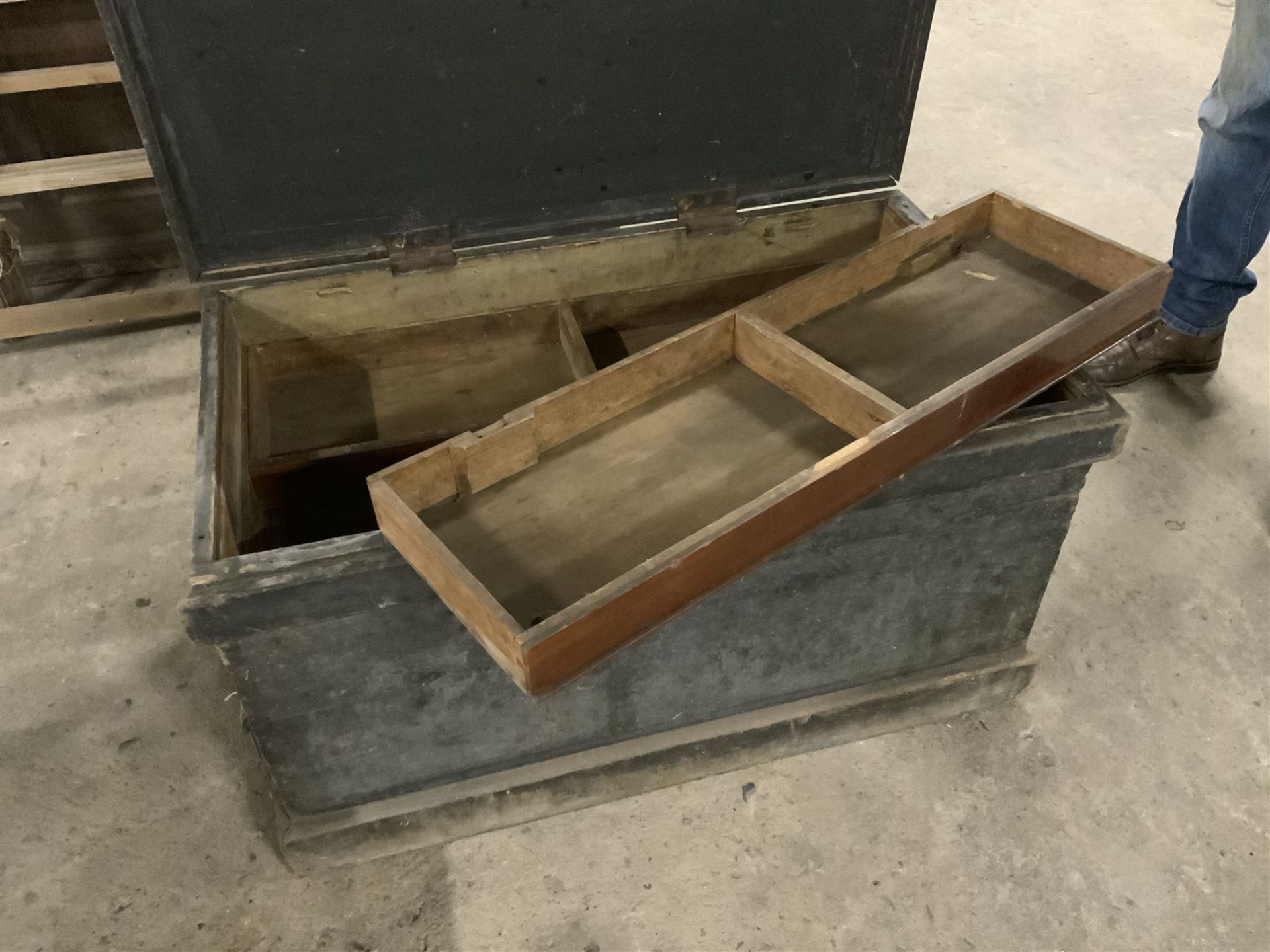 Victorian pine carpenters box