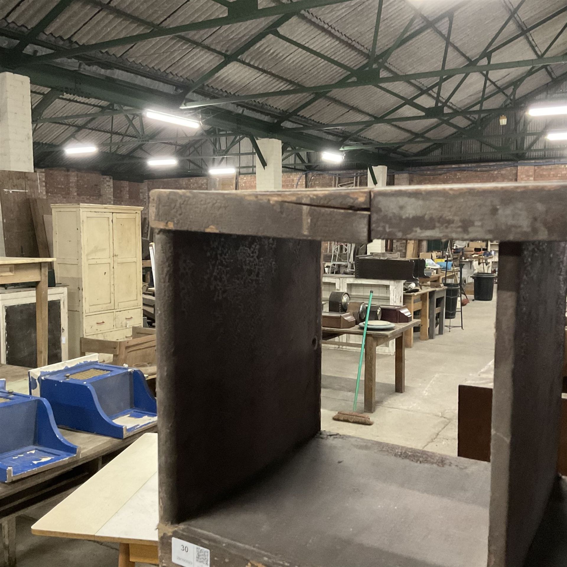 Three 19th century pine pigeon hole shelving units - Image 5 of 5