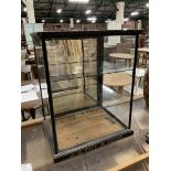 J S Fry & Sons - Victorian glazed and ebonised chocolate countertop display cabinet