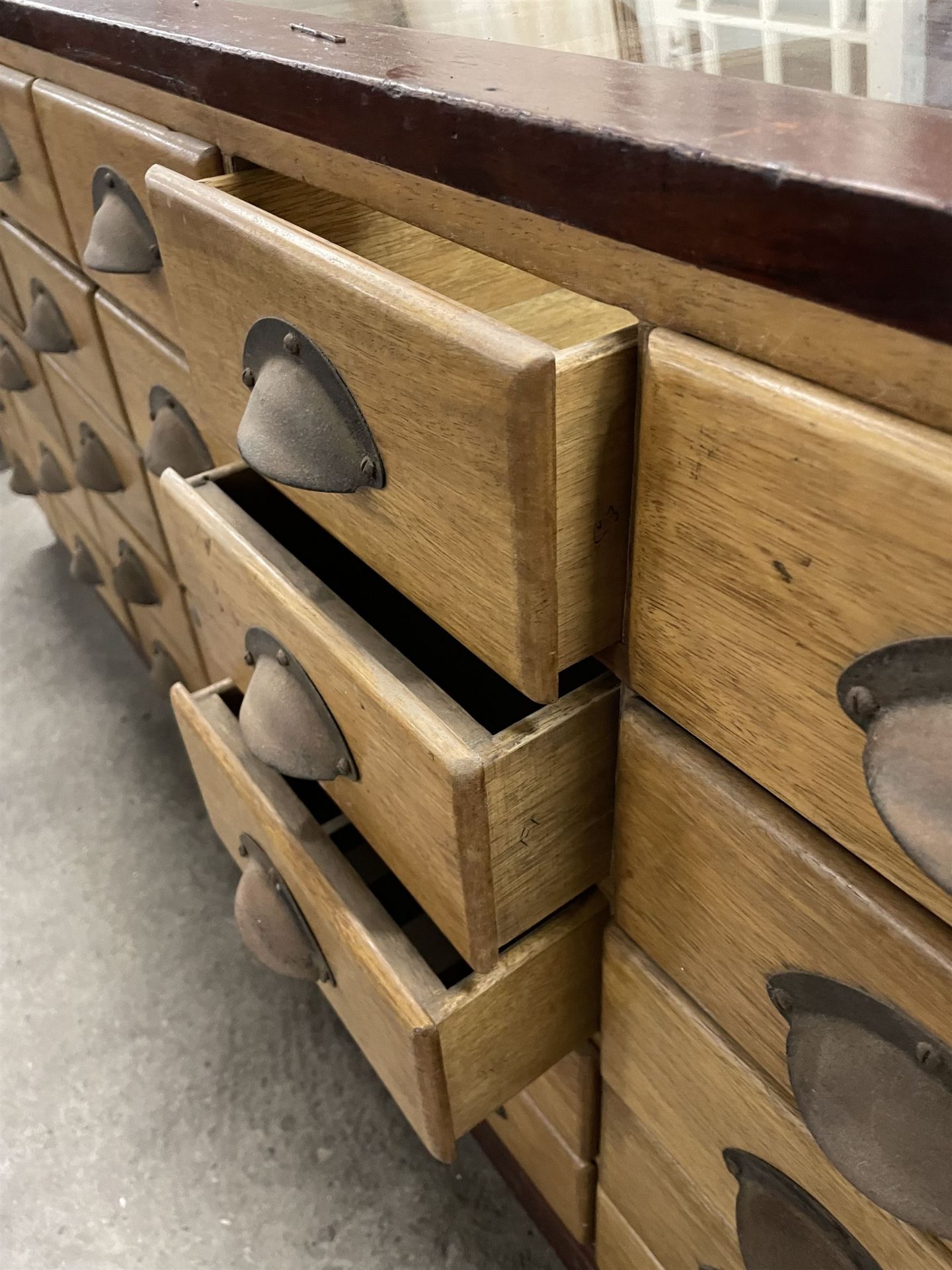 20th century mahogany and glazed haberdashery shop's display cabinet - Image 3 of 6