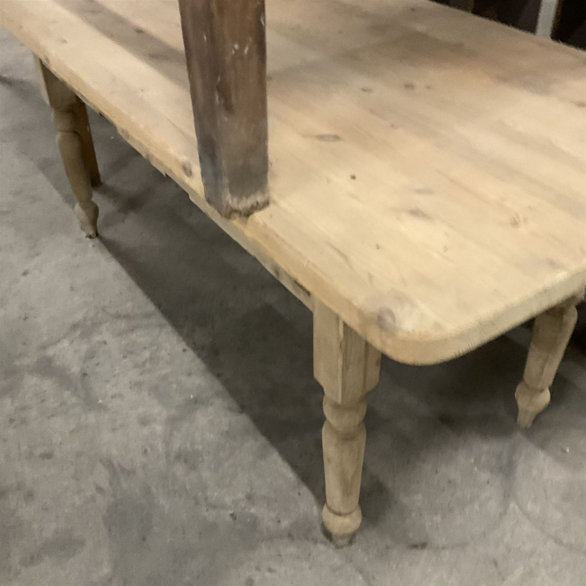 Two 20th century hardwood tables (137cm x 61cm - Image 5 of 6