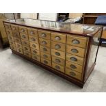 20th century mahogany and glazed haberdashery shop's display cabinet