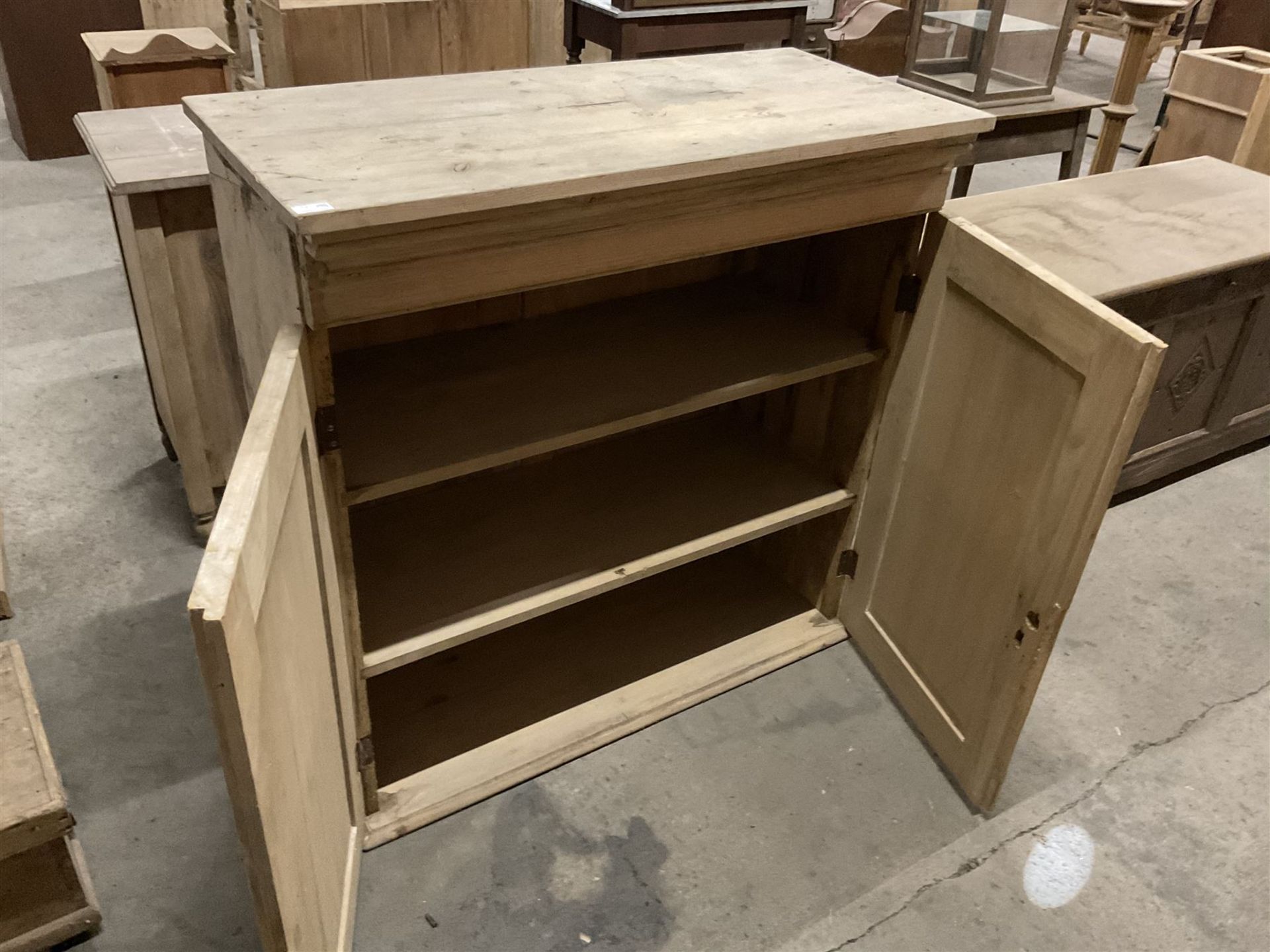 Stripped pine cupboard or bookcase - Image 3 of 3