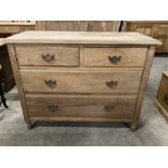 Edwardian satin walnut chest