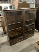 20th century painted pine standing bookcase