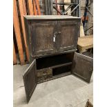 Two early 20th century pine cupboards