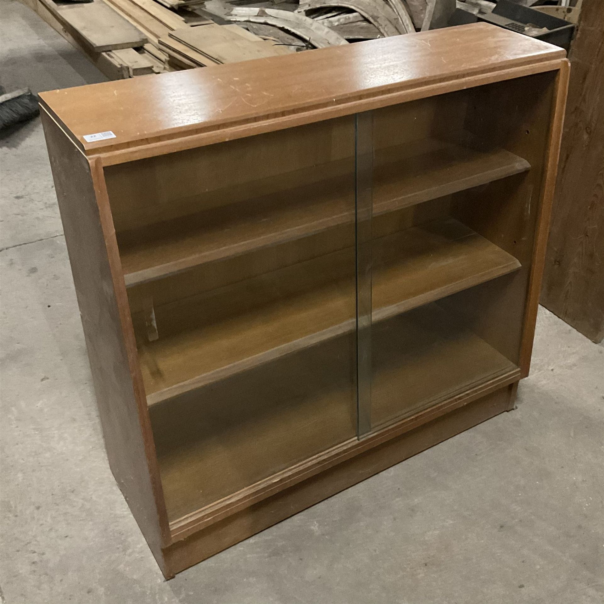 Mid-20th century oak library bookcase