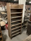 19th century pine shelving unit