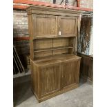 Late Victorian pitch pine dresser