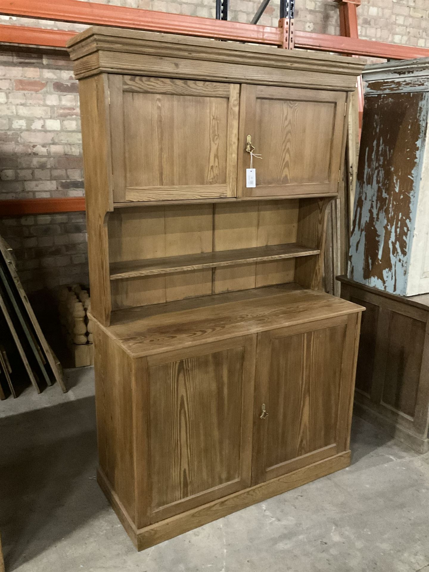 Late Victorian pitch pine dresser