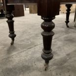 Late 19th century mahogany dining table