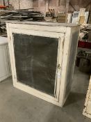 19th century painted pine kitchen cupboard/meat safe