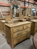 Edwardian pine dressing chest