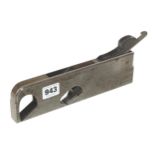 A 3/4" d/t steel SPIERS double iron rebate plane with one iron and wedge G+