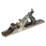 A NORRIS No 54 adjustable panel plane with walnut infill and handle, early Norris iron kaput G+