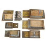 Six engineer's small squares by various makers in orig boxes G+