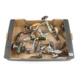 A corner ratchet brace by SKINNER Sheffield and 8 ratchet braces G+