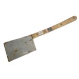 A butcher's large chopper by BRADES some rust and worm to handle G