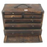 An engineer's 7 drawer chest by MOORE & WRIGHT and another chest lacking one drawer G