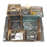 A box of engineer's etc tools G