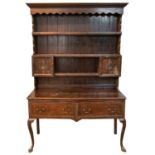 A late Victorian oak dresser.