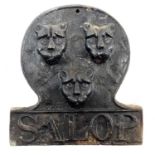 A cast iron Salop fire mark.