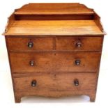 A Victorian stained pine chest.