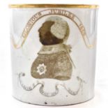 A George III 1809 golden jubilee porcelain mug.