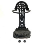 A Victorian cast iron stick stand.