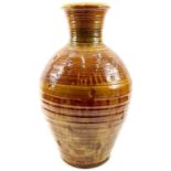 Clive BOWEN (1943) Vase with impressed shell detailing (c.1960's)