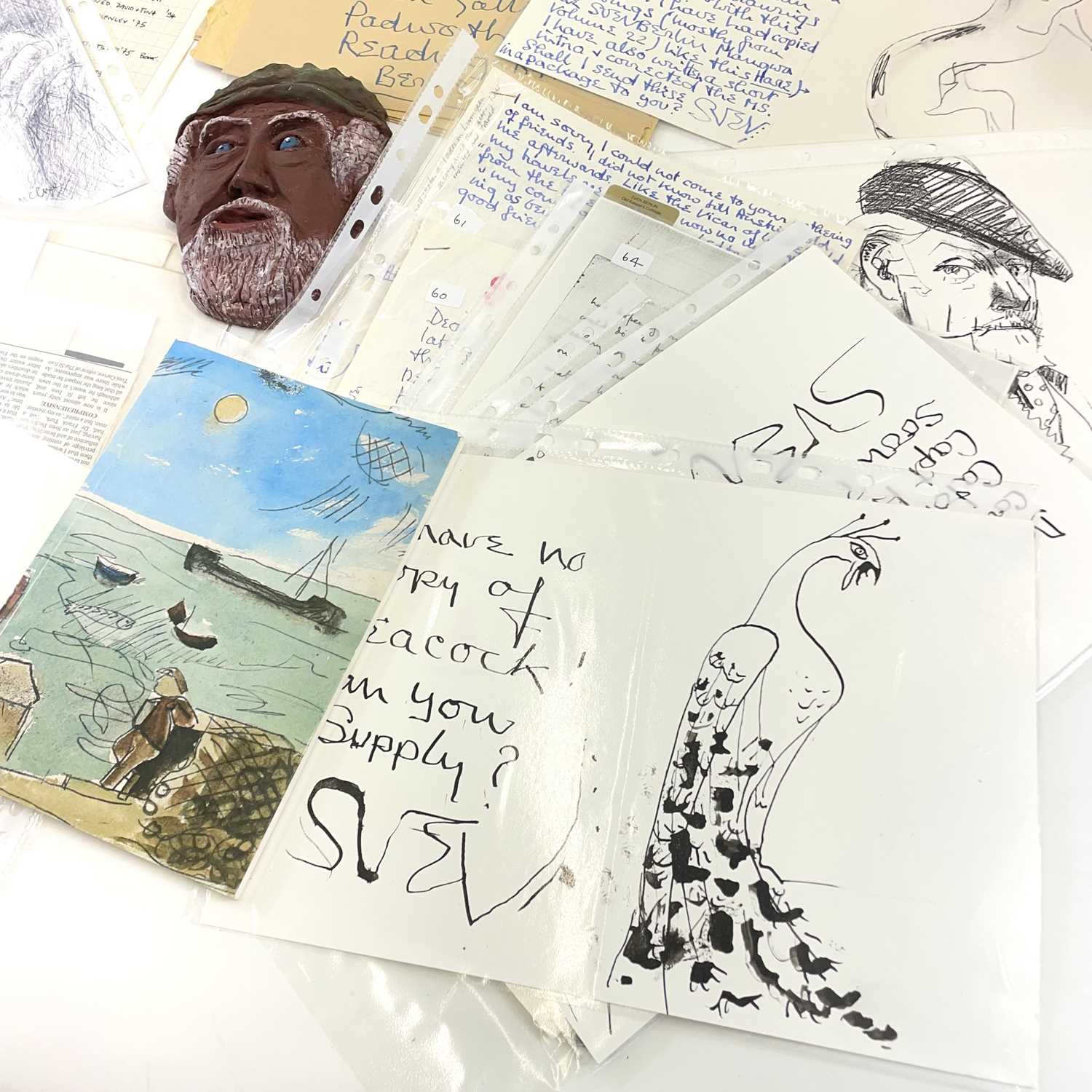 Sven BERLIN (1911-1999) A collection of letters, handwritten cards and other ephemera. - Image 2 of 6